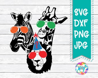 Download Zoo Birthday Svg Etsy