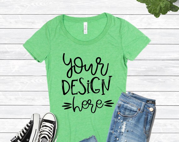 Download Bella Canvas Mockup Womens T Shirt Mockup Outfit Free Mockup Templates PSD Mockup Templates