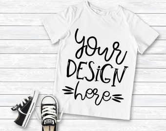 Blank T Shirt Mockup Gildan Shirt Mockup Styled Flat Lay Etsy
