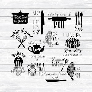 Kitchen SVG bundle SVG bundle Svg files for Silhouette Cricut Cut File Cutting File Kitchen Printable Kitchen Clip art Funny Song Svg dxf