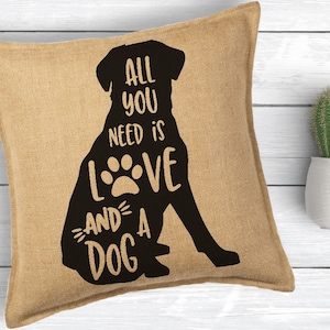 All you need is, Love and a dog, Labrador Svg, Dog Svg, Paw Print, Dog Mom, Svg, Dxf, Png, Svg files for, Fur mom Svg, Silhouette, Cricut