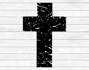 Download Distressed cross svg | Etsy