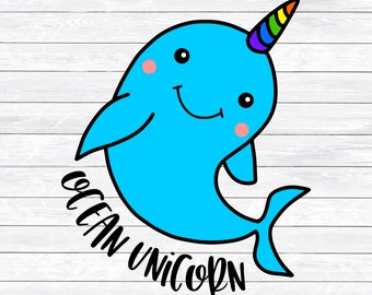 Download Narwhal Birthday Svg Etsy