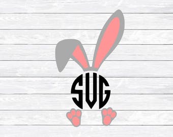 Download Easter Bunny Svg cut file for Silhouette Cricut Rabbit | Etsy