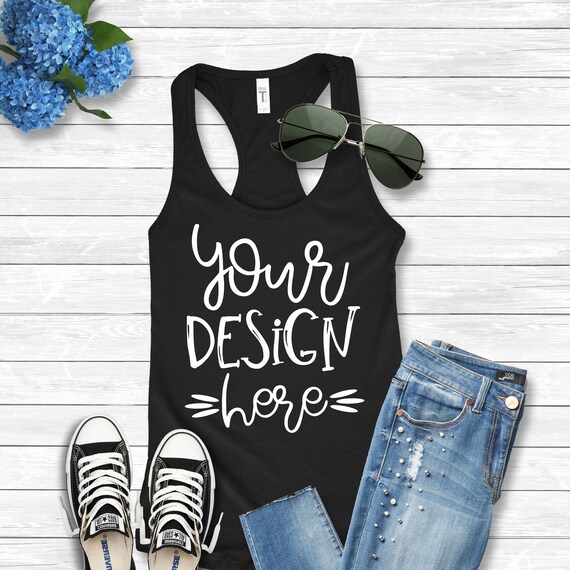 T-Shirt Mockup Next Level Mockup Tank Top Display Apparel