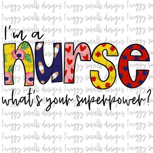 Krankenschwester Sublimationsentwürfe Downloads, Krankenschwester Png, Hand gezeichnet, RN, LPN, Grafiken, Sublimationsdateien, Drucksachen, Aufbügeln, Nurse Week, Transfers
