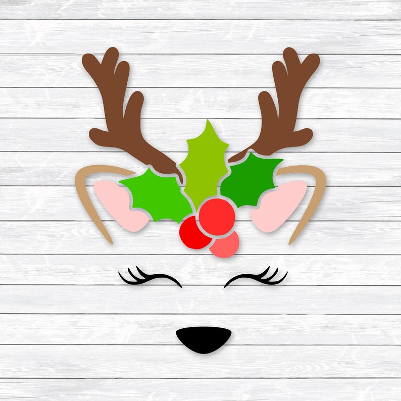 Download Reindeer Face Svg Baby Deer Face Christmas Svg Christmas ...