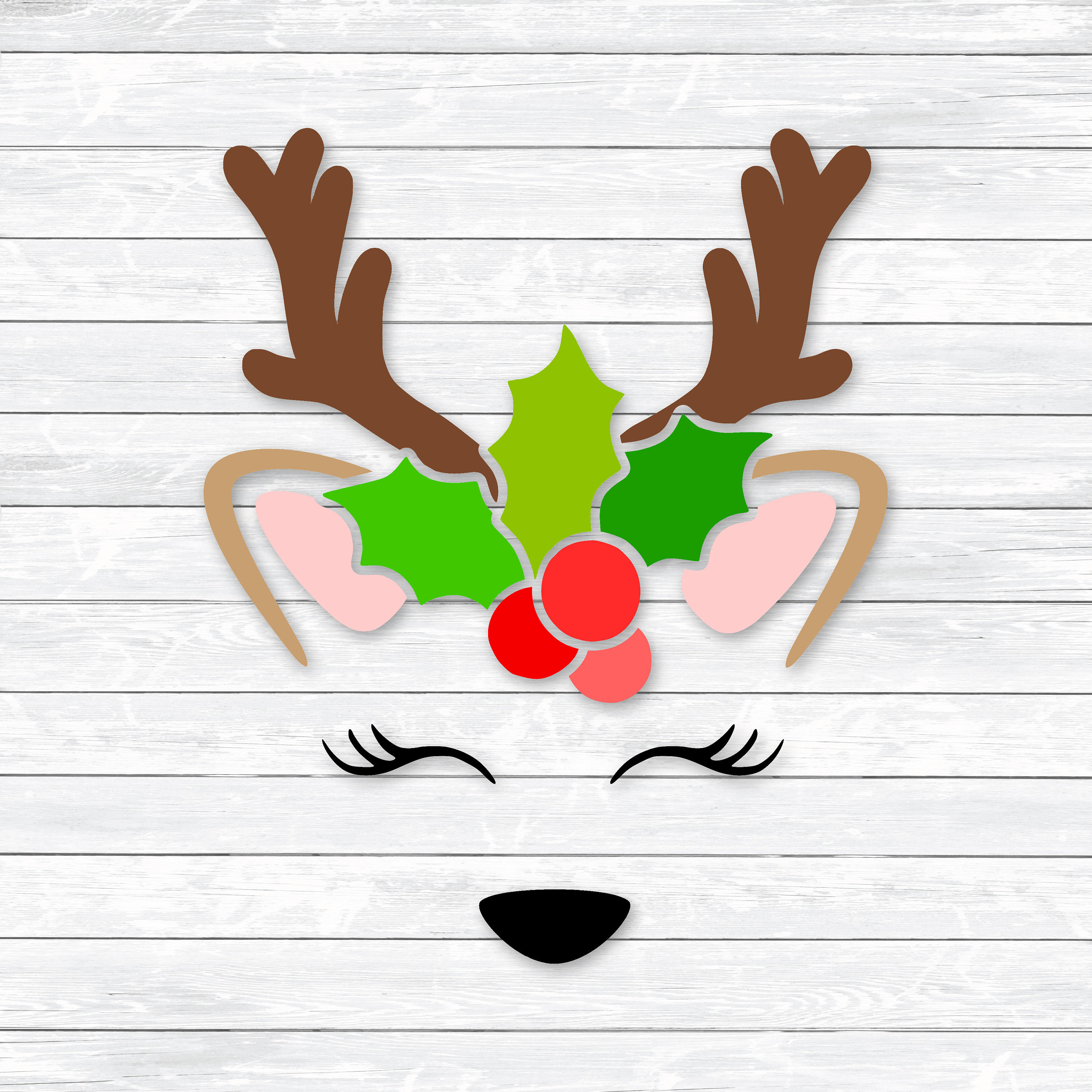Download Reindeer Face Svg Baby Deer Face Christmas Svg Christmas Etsy