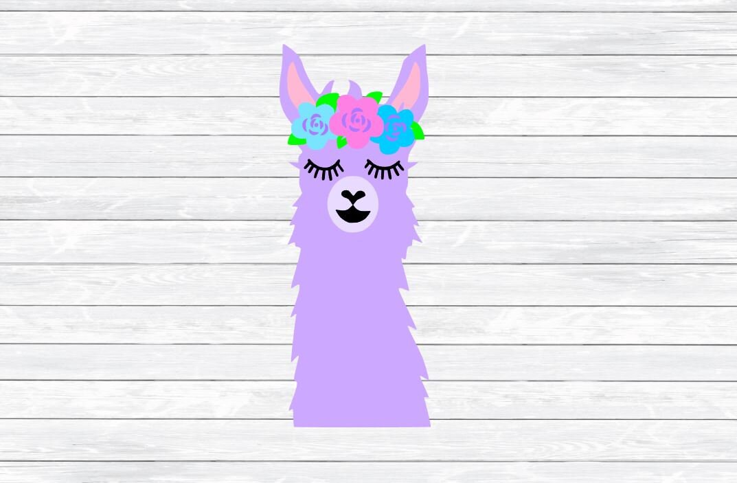 Download Llama Face Svg Llama Head Llama Clipart DXF PNG SVG | Etsy