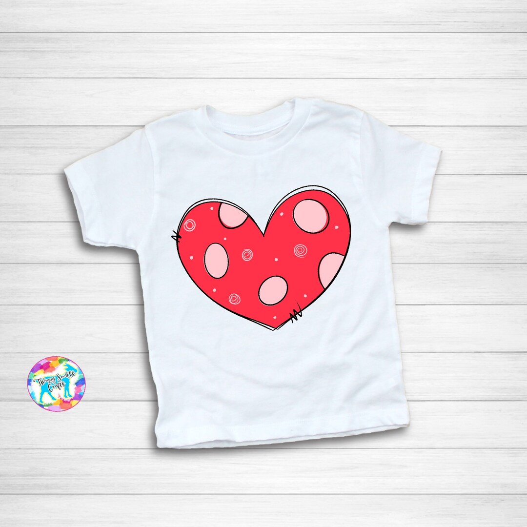Valentines Day Sublimation Design, Digital Download, PNG, Doodle Heart ...