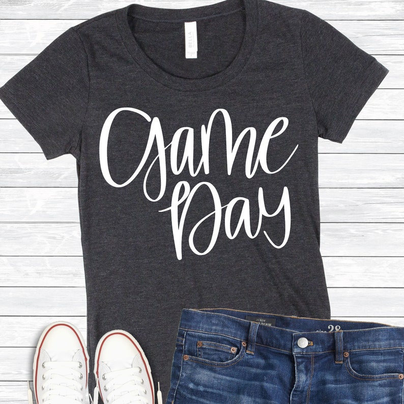 Download Game Day Shirt Game Day Svg Handlettered Svg Football | Etsy