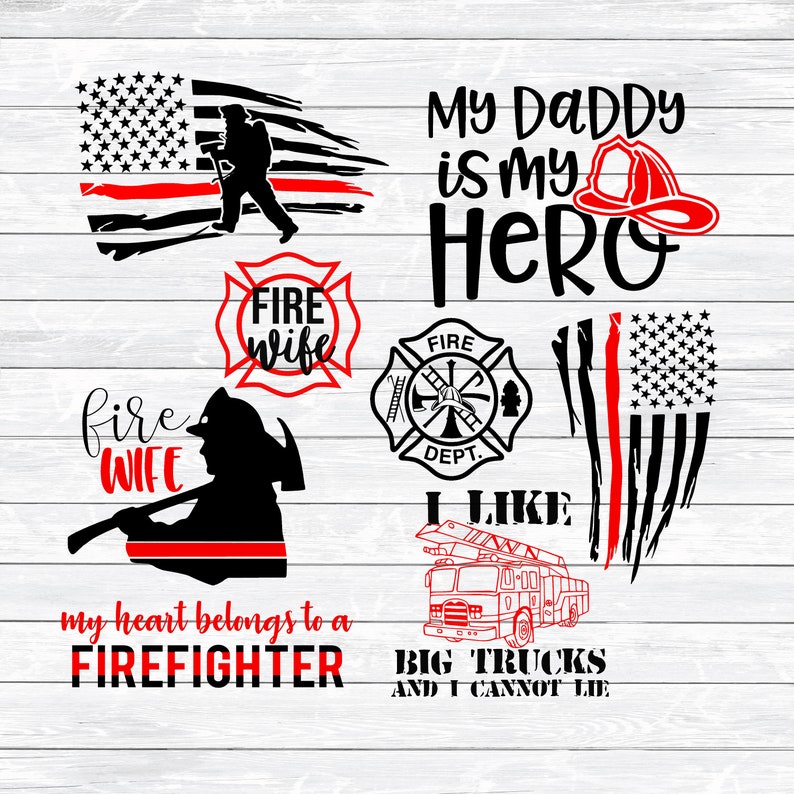 Firefighter Svg Bundle Maltese Cross Firefighter Flag Red ...