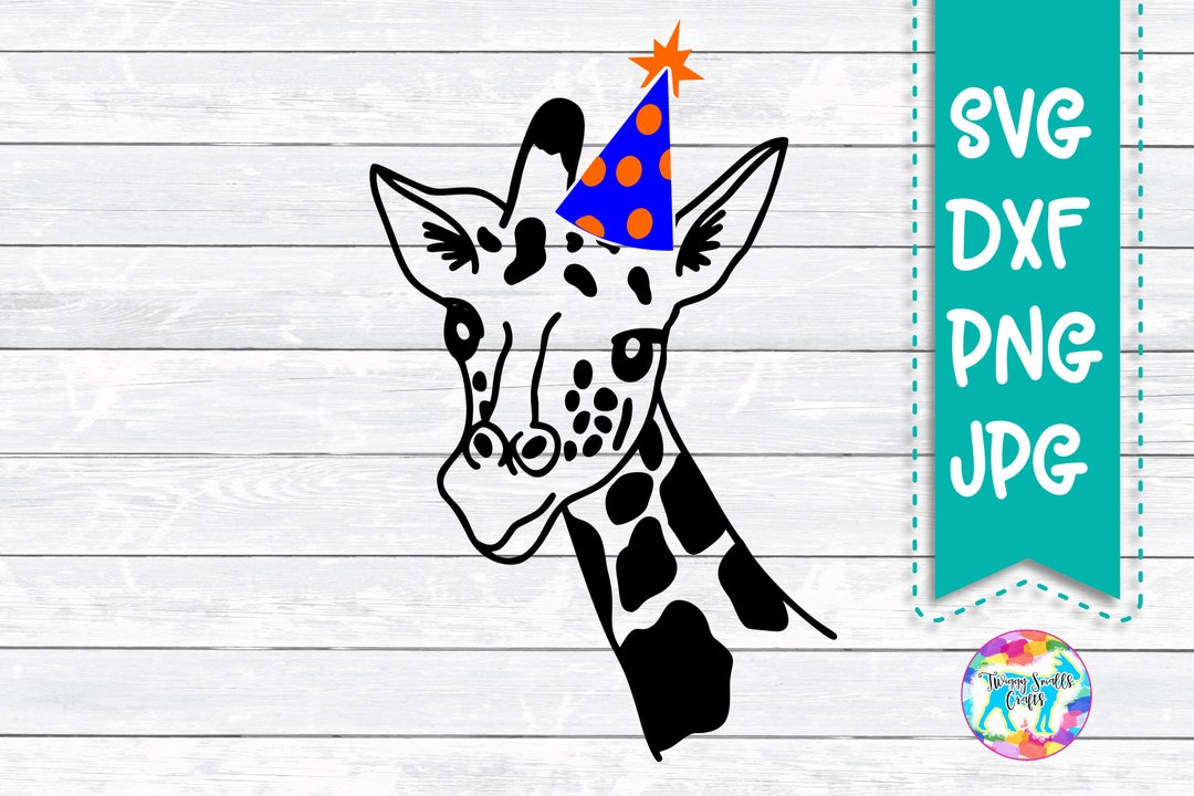 Party Animal Svg, Giraffe, SVG, DXF, PNG, Files For, Silhouette, Cricut