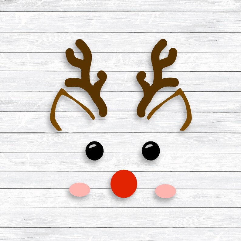 Download Boy Reindeer Face Svg Christmas Svg Iron on Shirt Transfer ...
