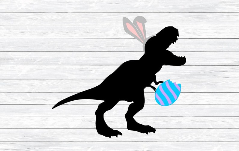 Download Dinosaur Easter Svg Boy Easter Svg T-Rex bunny ears Easter ...