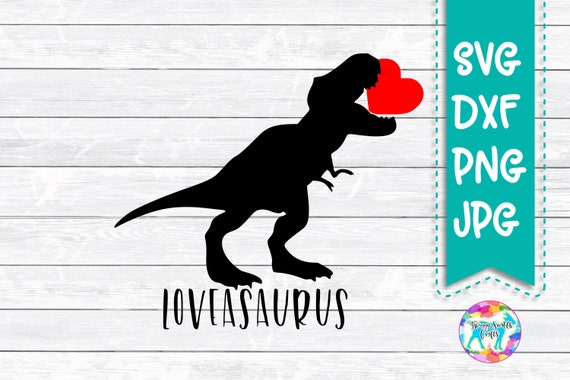 Download Valentine Svg File Dxf Cut File Commercial Use Dinosaur Etsy