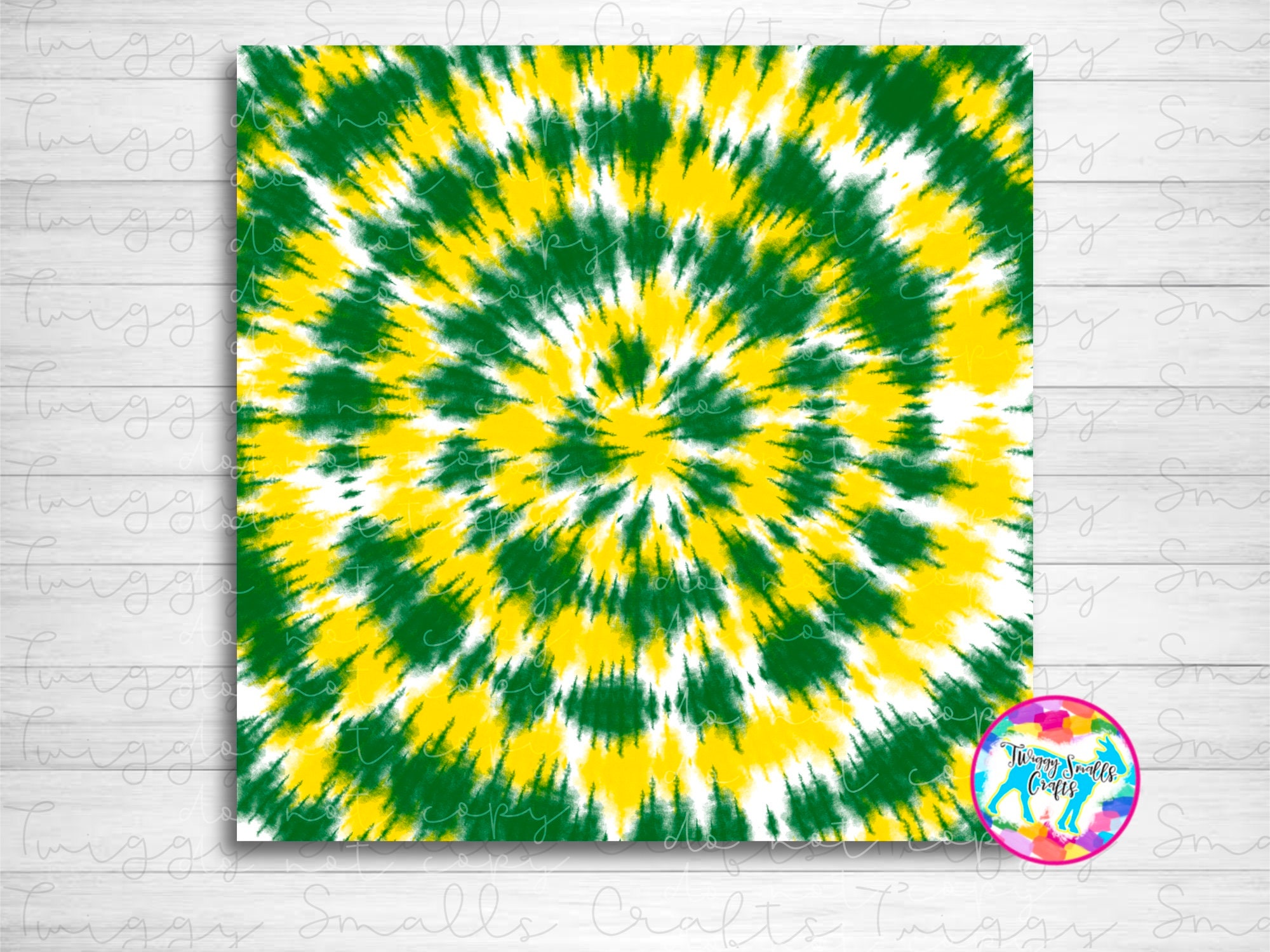 green tie dye patterns