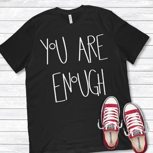 Cita inspiradora SVG, motivacional, eres suficiente, amabilidad, DXF, PNG, SVG, archivos para, silueta, Cricut, sé amable, antibullying, maestro