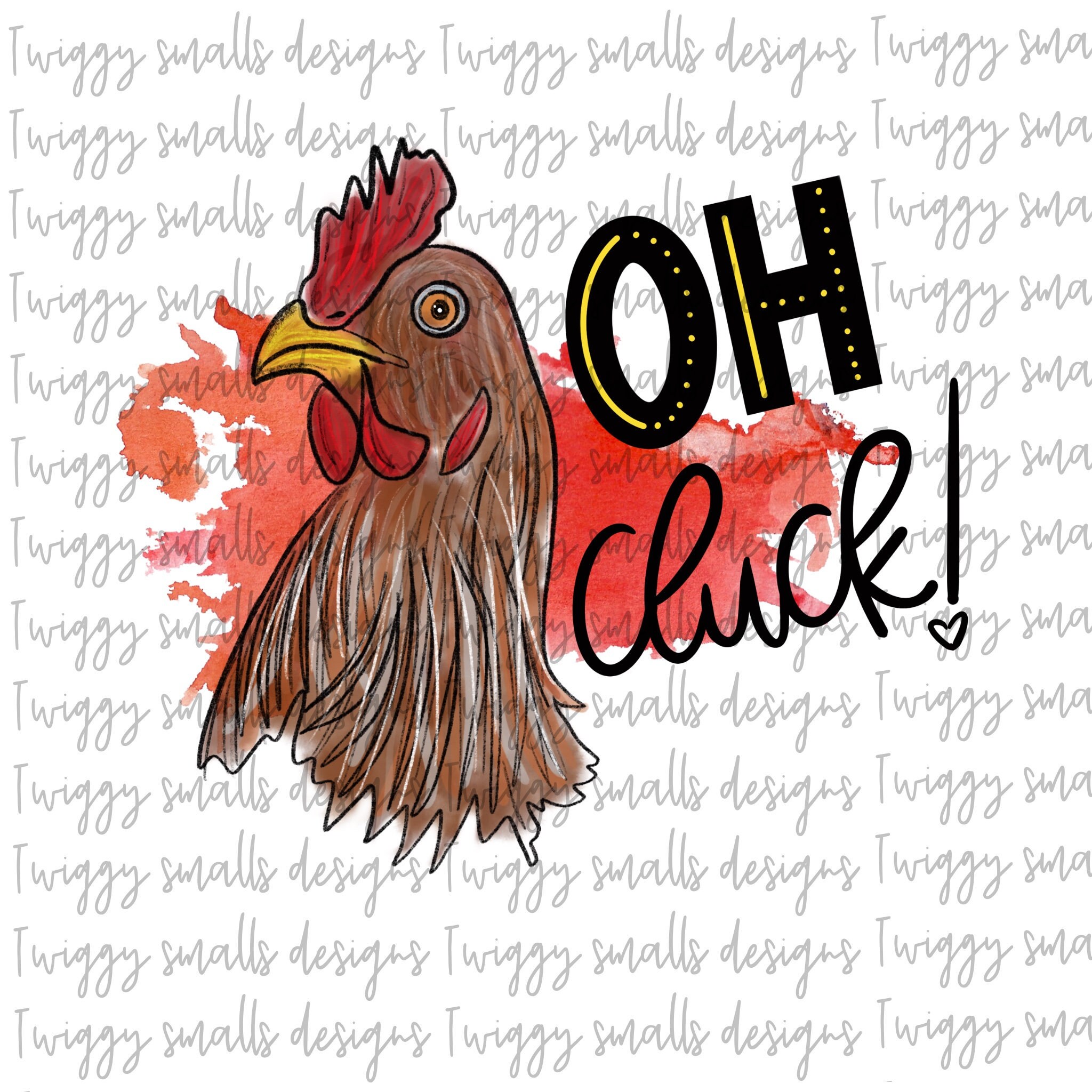 Farm Life Chicken PNG design file handlettered downloadable digital goods sublimation instant download Farm Animal Chicken