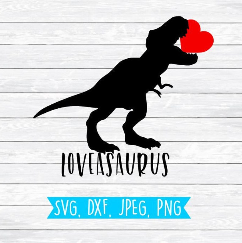 Download Valentine Svg file Dxf Cut file Commercial use Dinosaur | Etsy