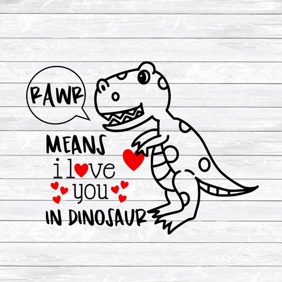 Roar Significa Che Ti Amo a Dinosauro Illustrazione Vettoriale