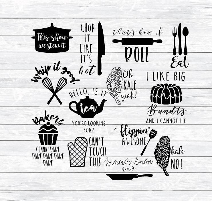 Download Kitchen SVG bundle SVG bundle Svg files for Silhouette ...
