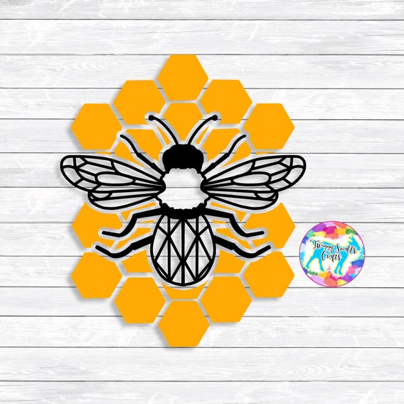 Download Honey Bee Svg Files For Silhouette Cricut Cut Files Etsy