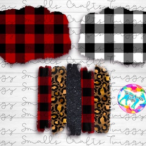 Buffalo Plaid Sublimation Download, Brush strokes, Digital Design, PNG, Elements, Cheetah Print, Leopard, Christmas, Sublimation Backgrounds