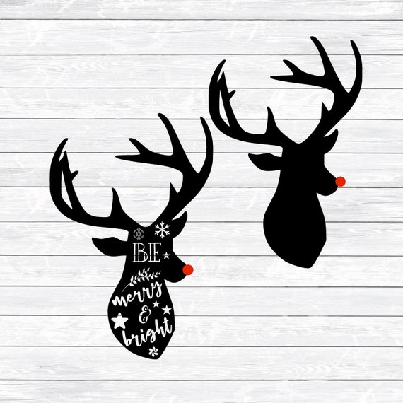 Download Christmas Reindeer Svg Be Merry Svg Merry and Bright DXF ...