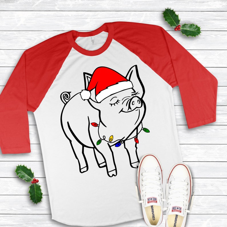Download Christmas Pig Svg Farm Animal Piglet Svg Country DXF PNG ...