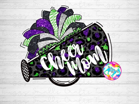 Green White Cheerleader Megaphone and Pom Poms, Football PNG Digital  Design, Cheer Sublimation Designs Downloads Clipart Football (Download Now)  