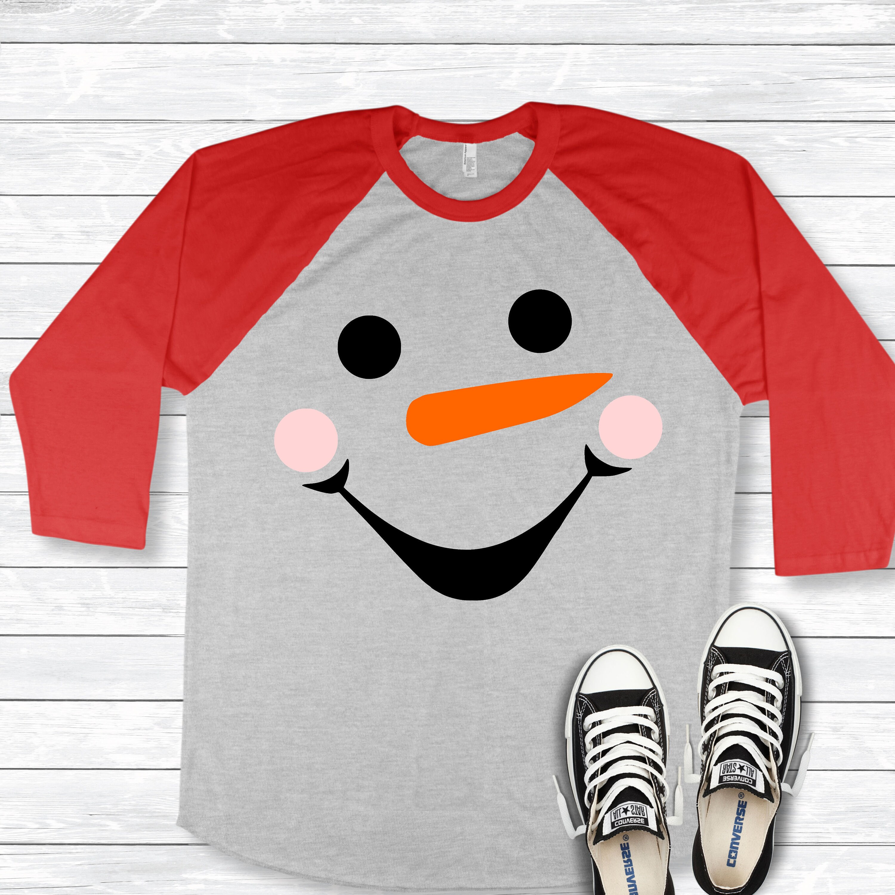 Snowman Face SVG Snowman Clipart Cut Files Silhouette | Etsy