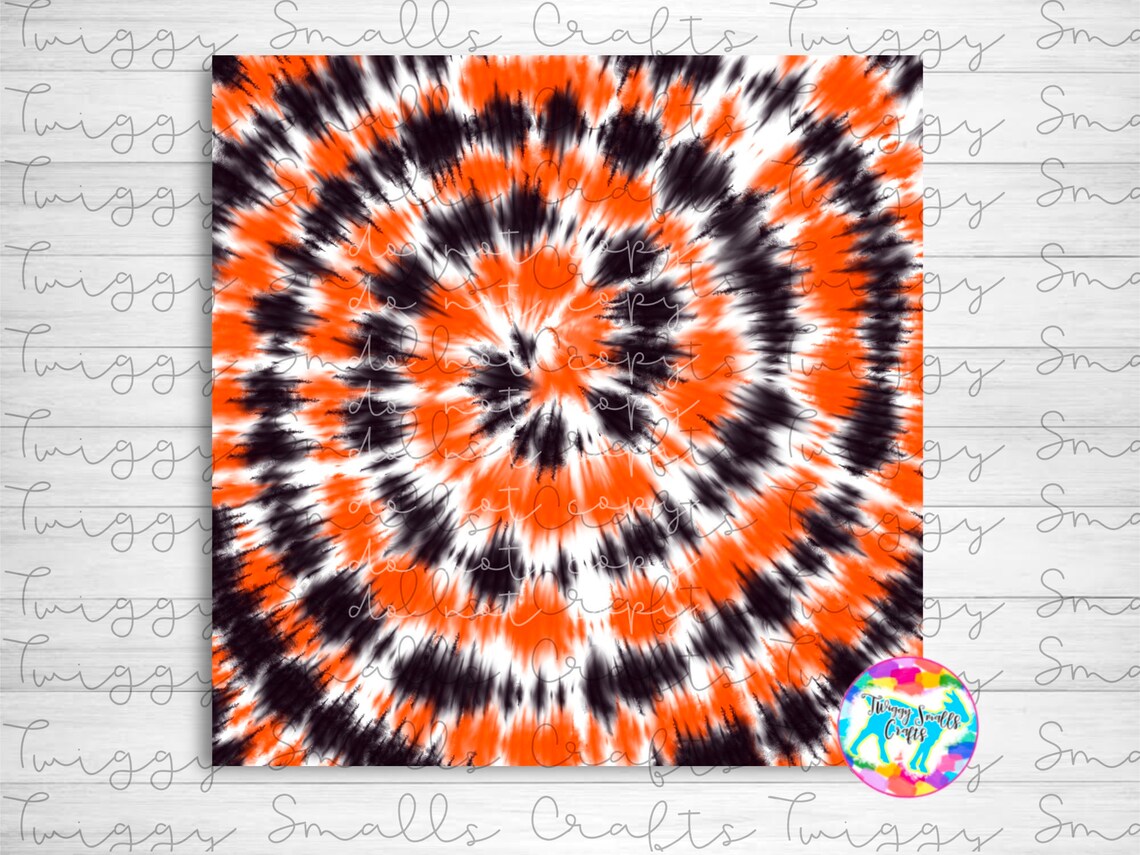 Orange and Black Tie Dye Sublimation Elements Sublimation - Etsy