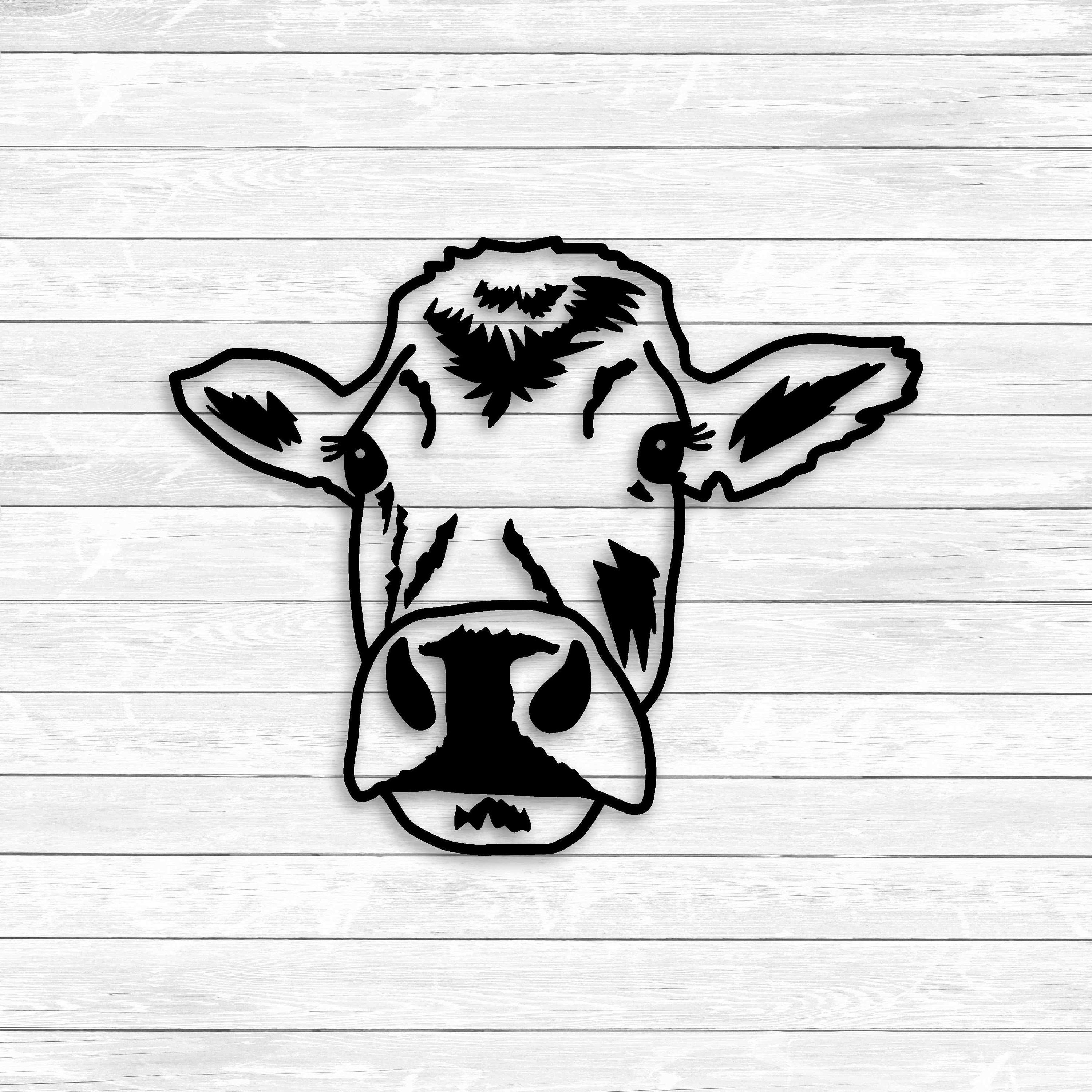 Download Cow Svg Cow Head Dxf Png Svg Files For Silhouette Etsy