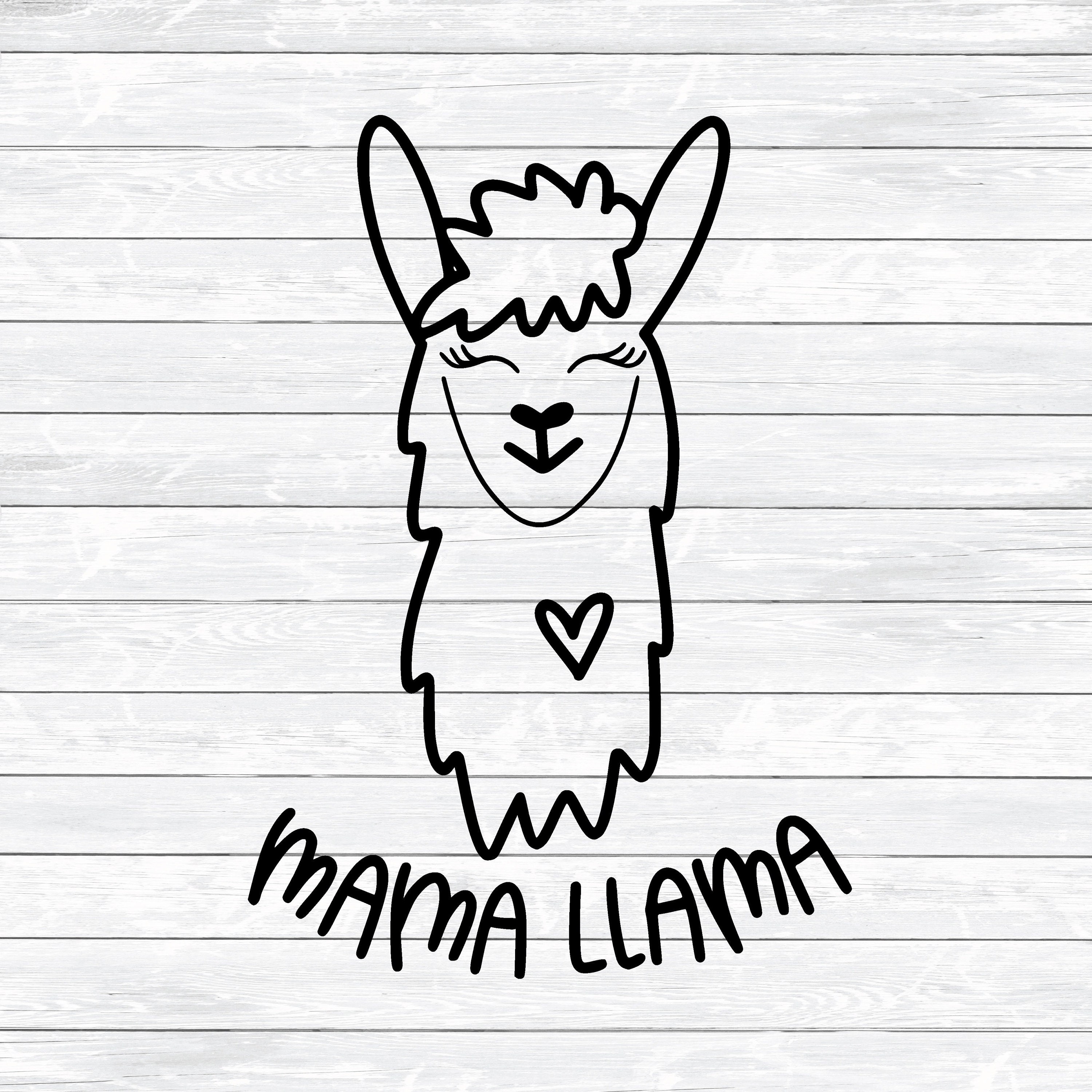 Mama Llama Svg Llama Svg Llama Face Mama life Mom Dxf | Etsy
