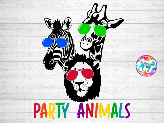 Party Animal With Lion Wearing Sunglasses Party Animal With Lion Wearing Sunglasses