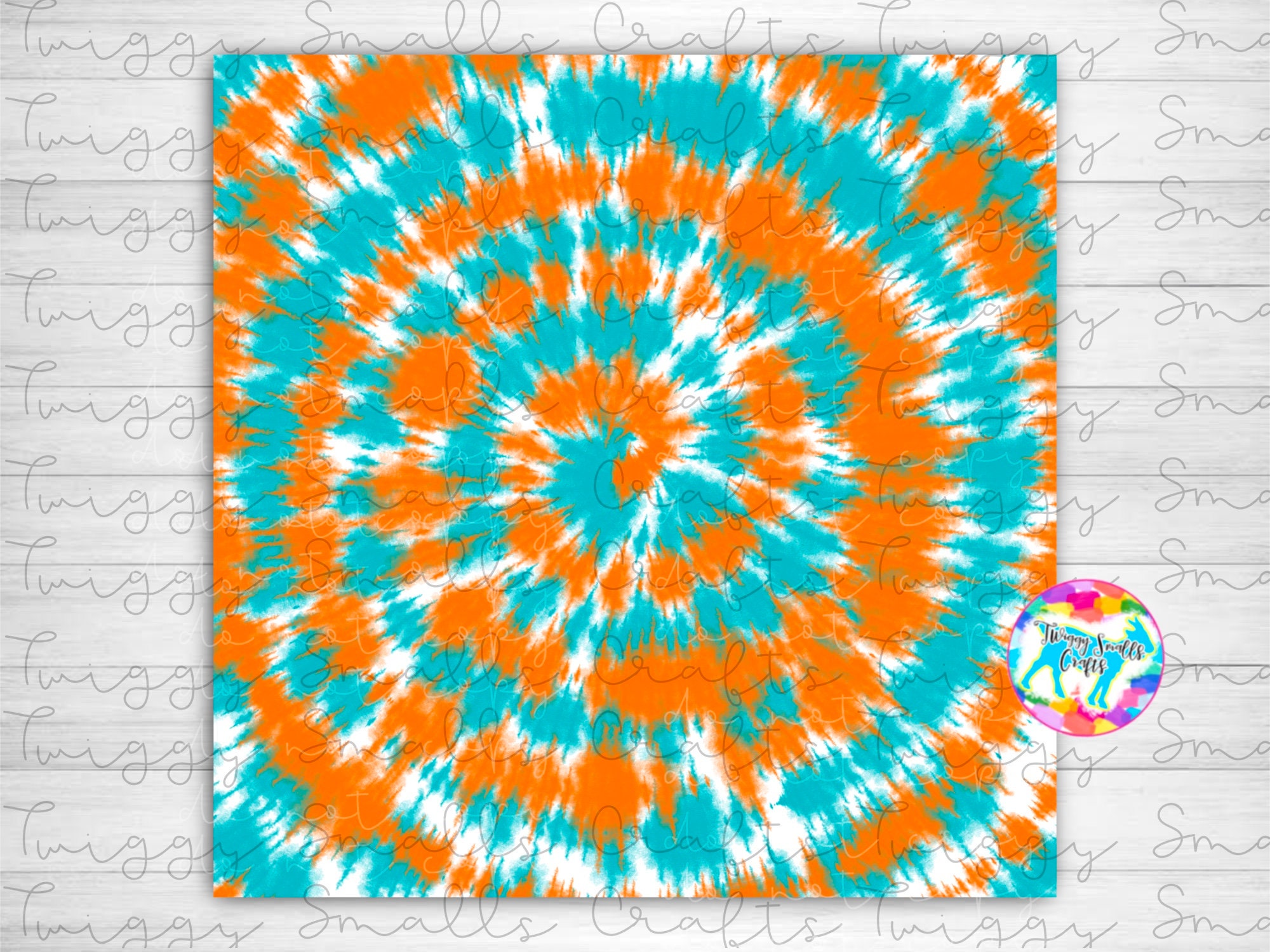 Tie Dye Sublimation Design Download, Orange, Turquoise, Digital patterns, Florida, Sublimation Background Elements, PNG, Football, Clipart