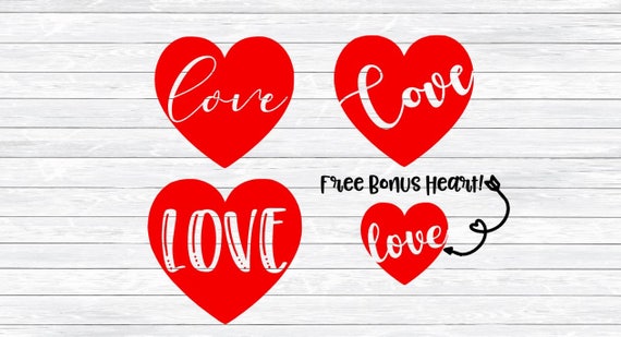 Love Svg Valentines Svg Valentine Heart Svg Dxf Png Etsy