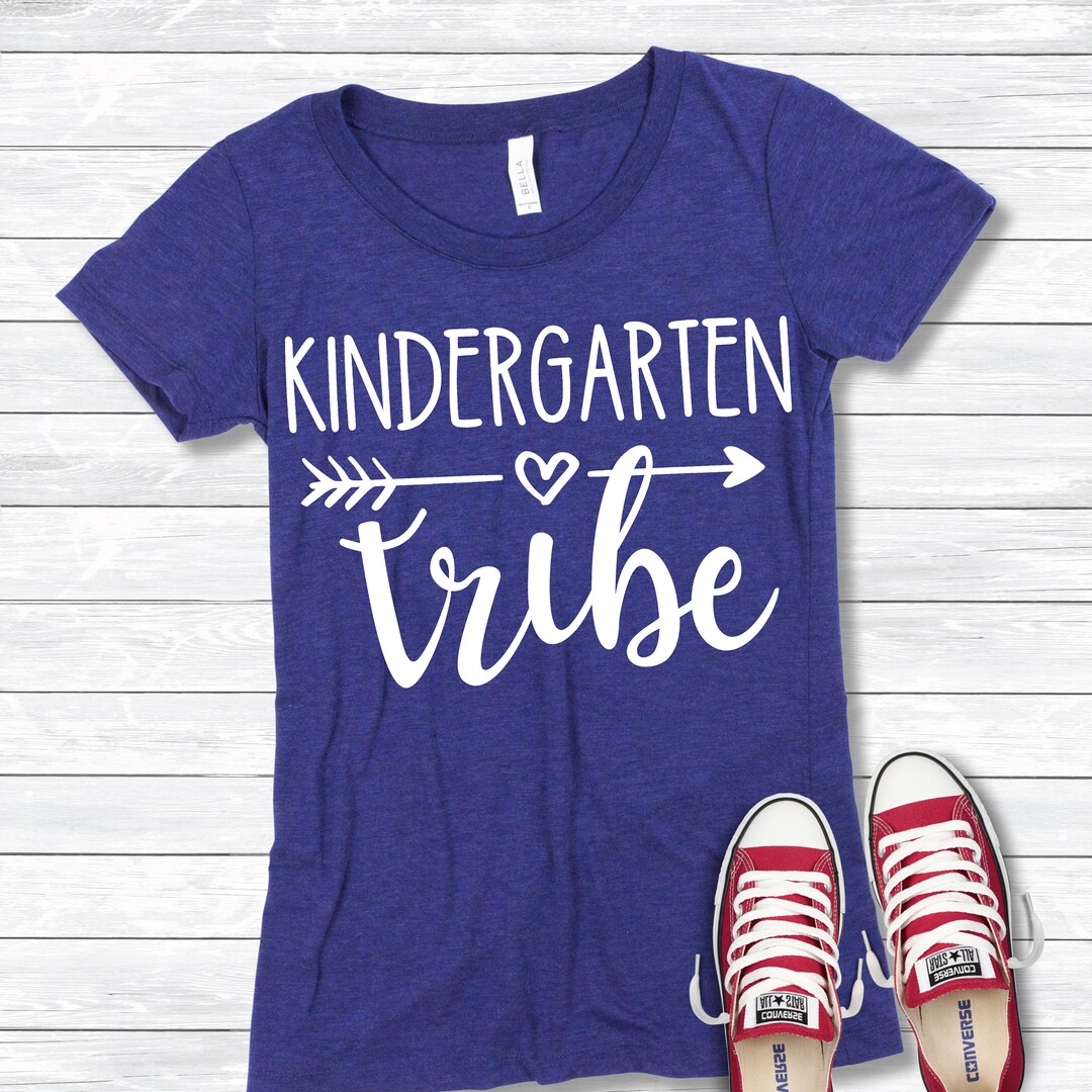 Kindergarten Svg, Teacher Shirt Svg, Kinder Tribe, Back to School ...