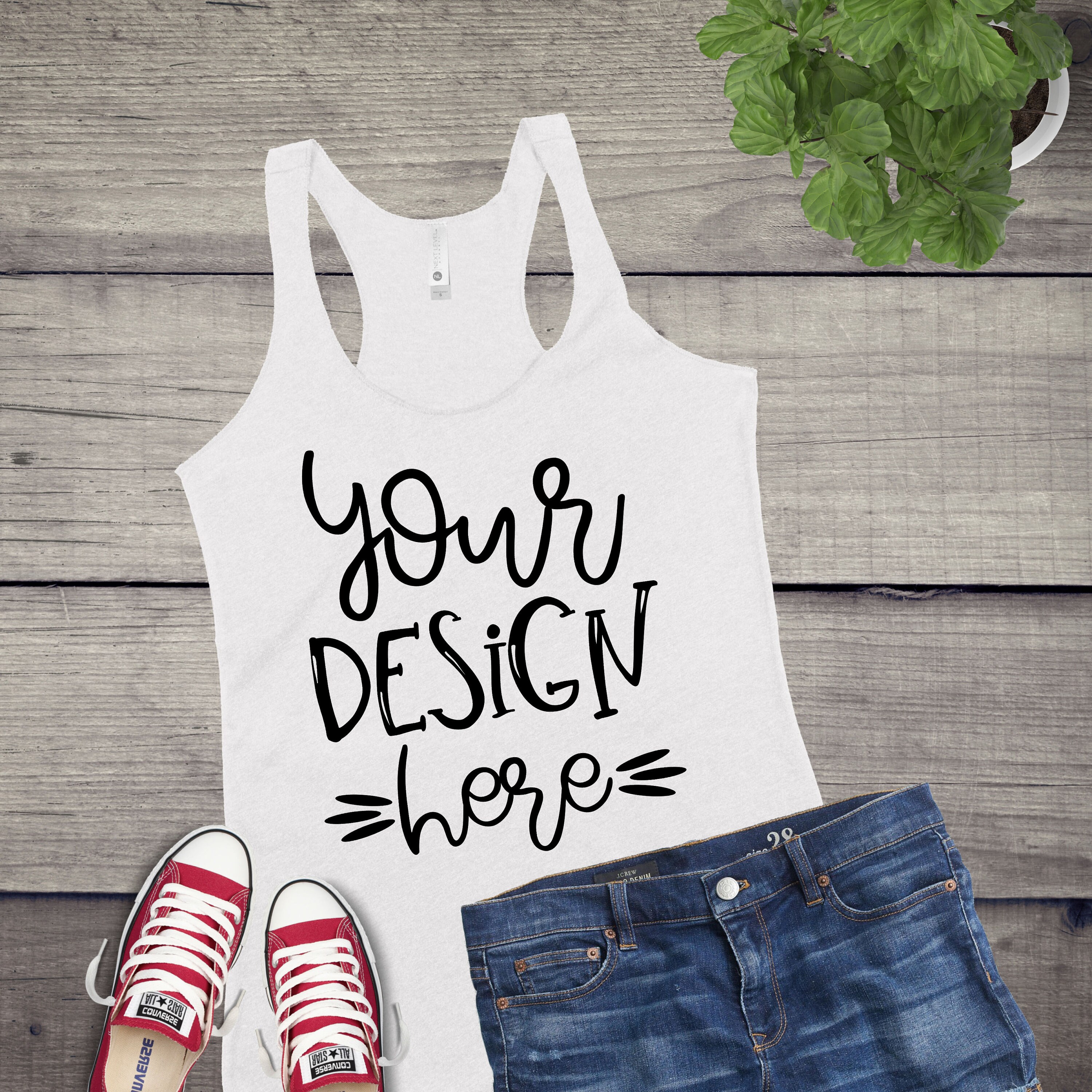 Download White Shirt mockup Blank T Shirt Mockup Racerback Tank Top ...