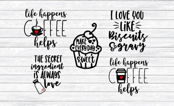 Download Kitchen Svg Bundle Svg Files For Silhouette Cricut Funny Etsy