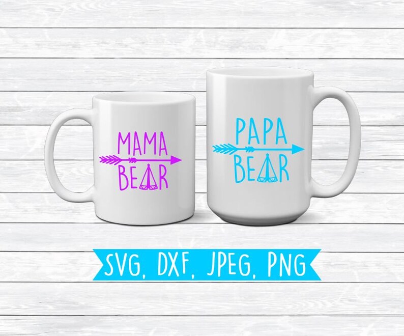 Download Bear Family Svg Tribal Svg Arrow SvgMama bear SvgPapa Bear ...