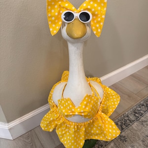 Yellow Polka Dot Bikini/Bathing suit Porch Goose Outfit