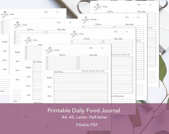 food journal etsy