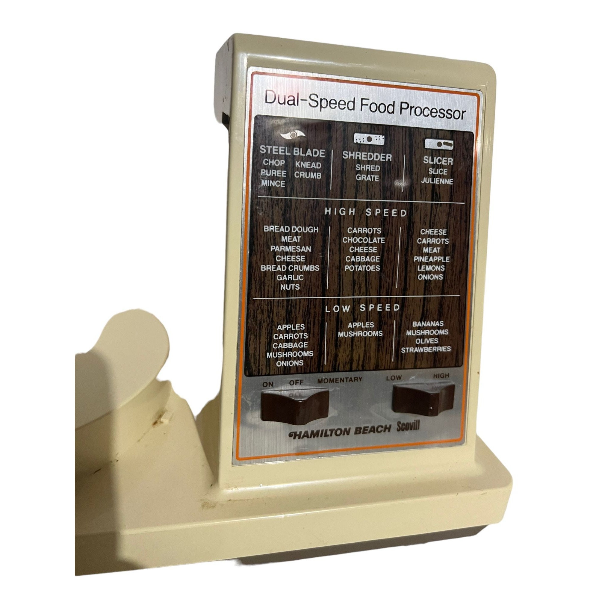 Hamilton Beach Scovill Dual Speed Food Processormotor Base Unit Model