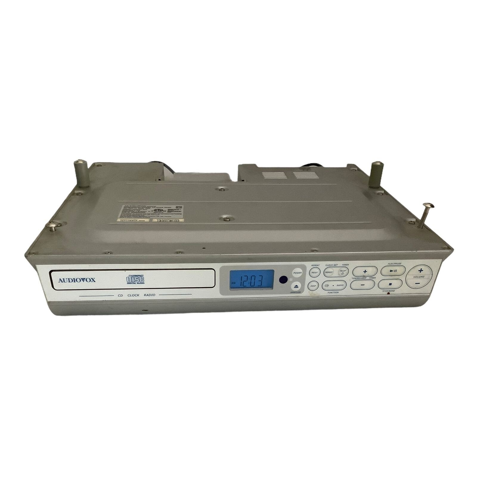 Audiovox KCD3180 Under Kitchen CD Clock Radio Etsy