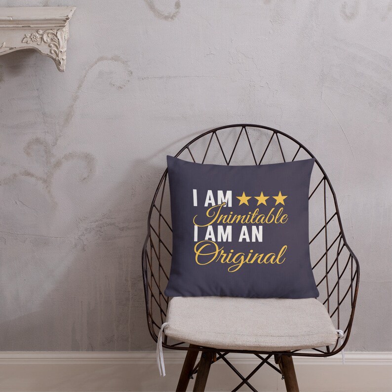 Hamilton Pillow I Am Inimitable I Am an Original Hamilton Etsy