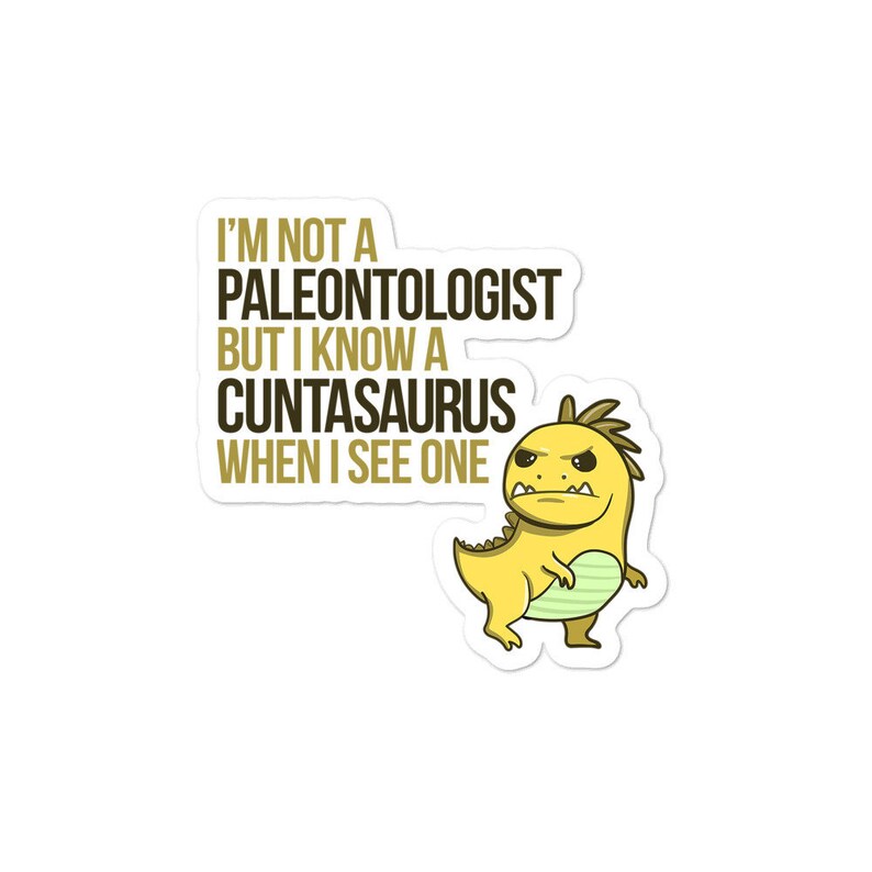 Cuntasaurus Bubble-free stickers