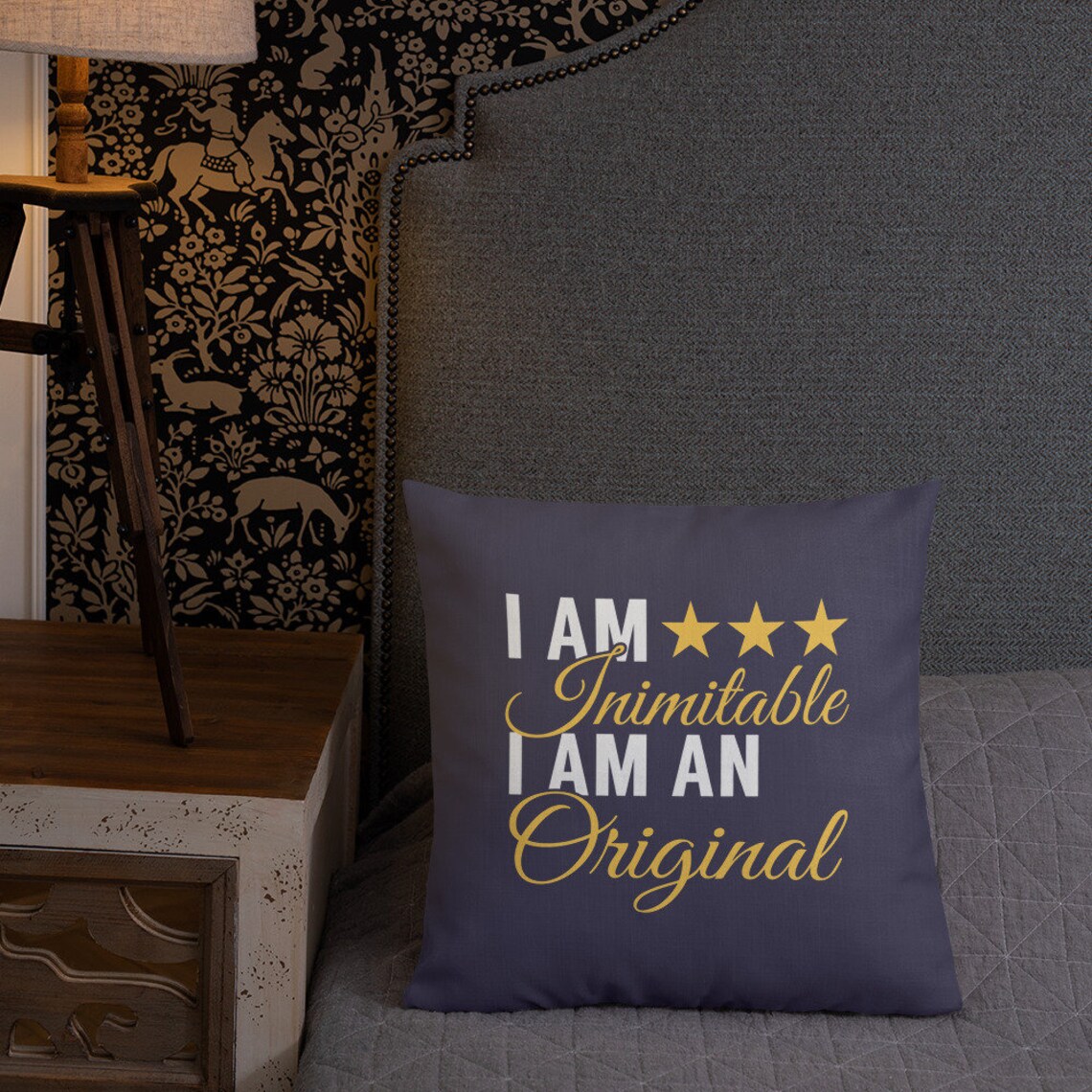 Hamilton Pillow I Am Inimitable I Am An Original Hamilton Etsy