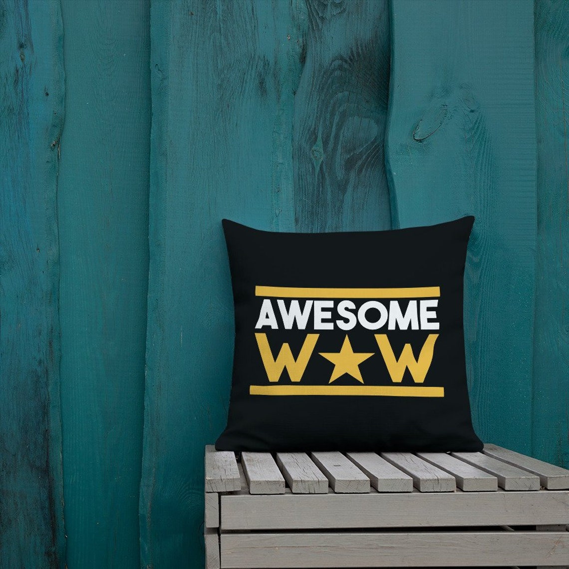 Hamilton Pillow Awesome Wow Premium Black Pillow Stuffed Etsy